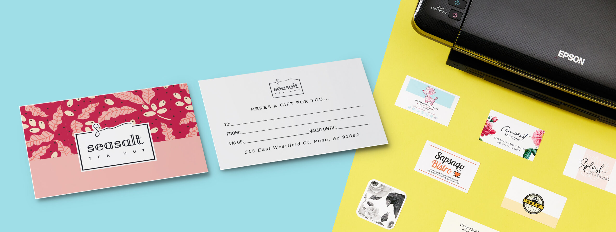 Custom gift cards and printable gift cards from Avery