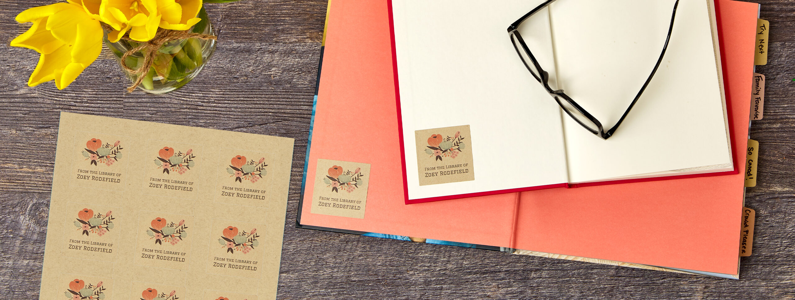 ID your books with personalized bookplates