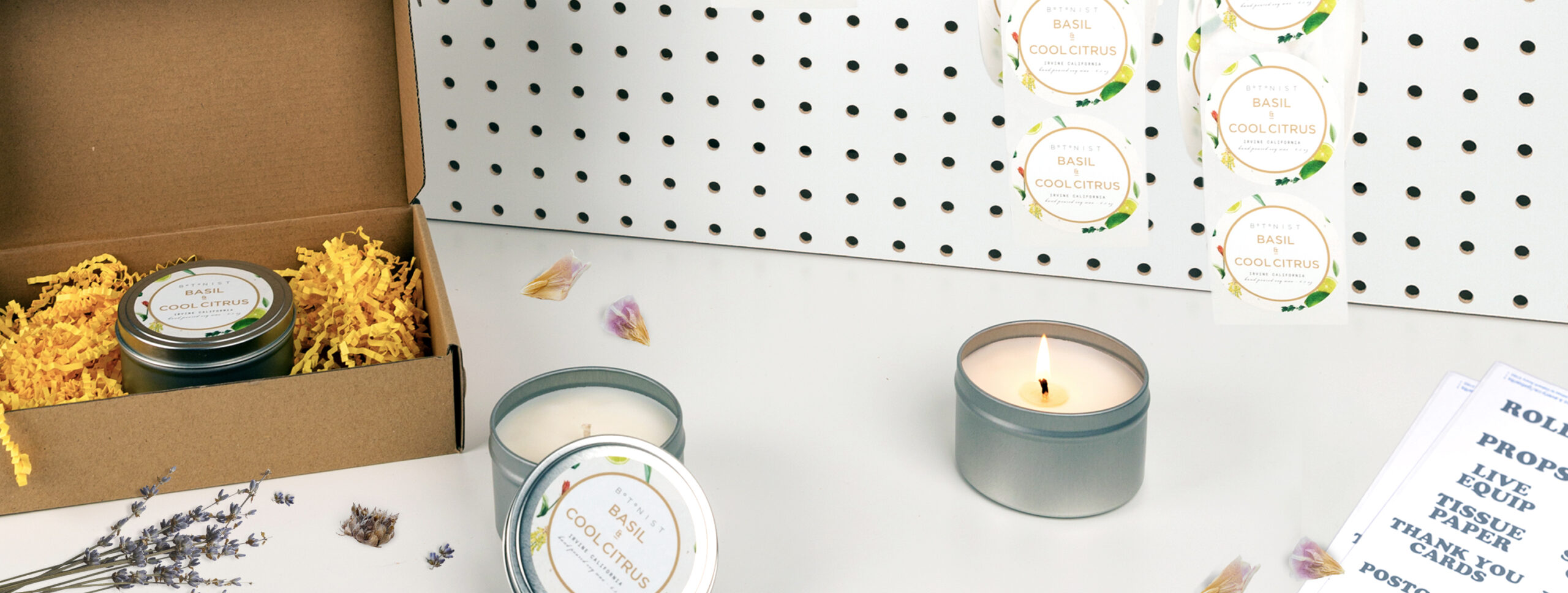 How to organize candle making supplies