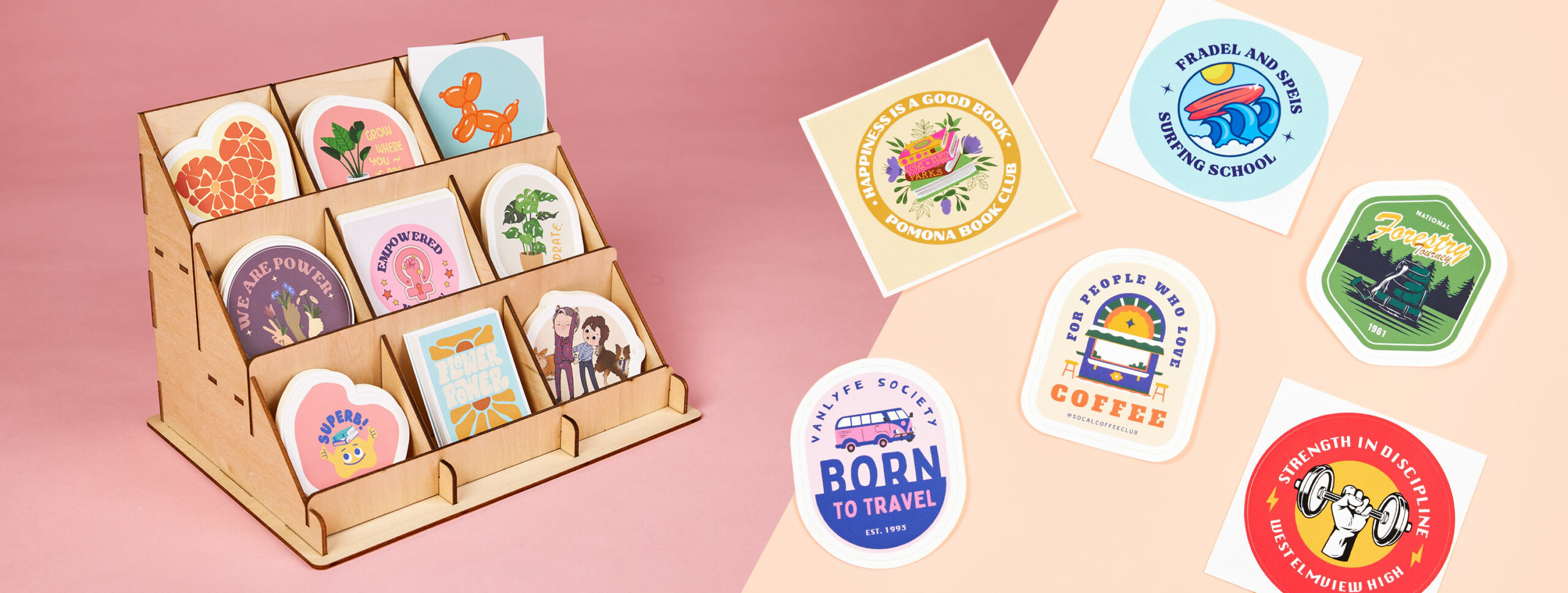 die cut vs kiss cut stickers